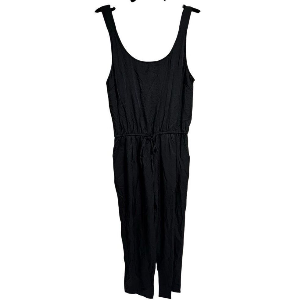 KORI America Black Lightweight Tank Top Jumpsuit Romper Med NWOT